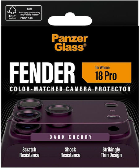 PanzerGlass Fender Camera Protection Tempered Glass Purple for Apple iPhone 18 Pro