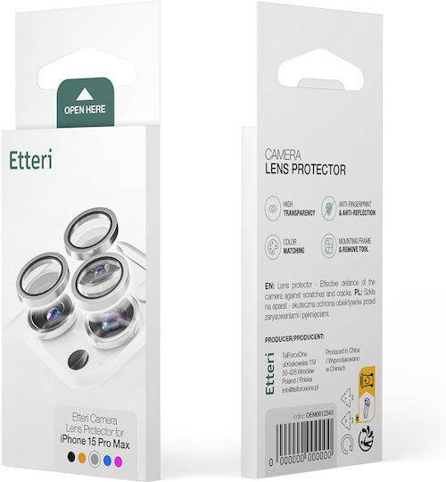 Etteri Camera Lens Protector Iphone 18 Pro 18 Pro Max Sky Blue