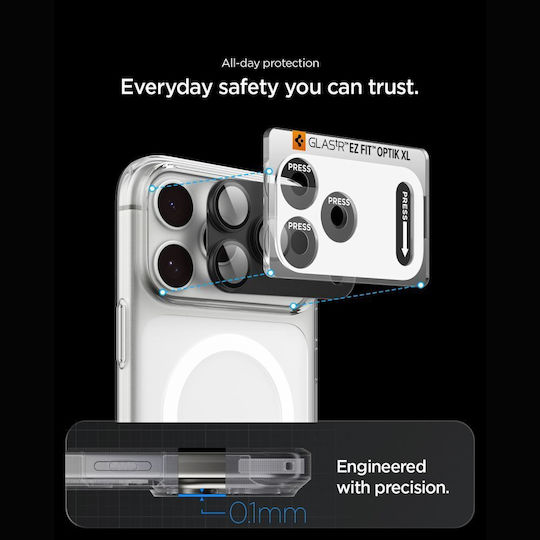 Osłona Aparatu Spigen Optik Pro Xl Glas.tr Ez Fit Camera Protector Iphone 18 Pro Max Dark Grey 8800337251685