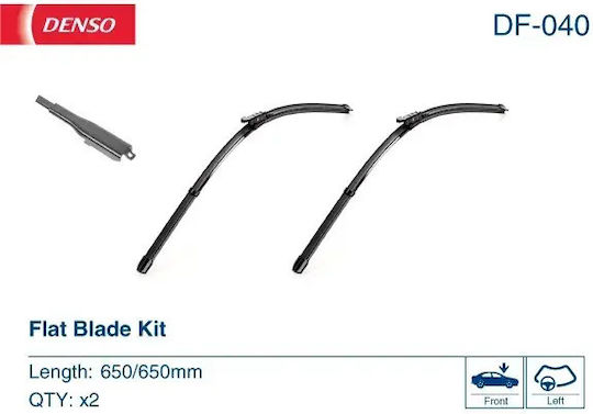 Denso Lamela Ștergătoare Auto Față Fără Articulație 650mm Lame Plate 2 Buc Audi Q7 03.06-08.15