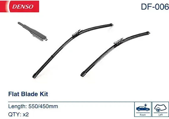 Denso Lamela Ștergătoare Auto Frontal Spoiler 2 Bucăți Lame Plate 550/450mm BMW 1 F20 F21 2 F22 F87 F23 Fiat Stilo 10.01-06.21