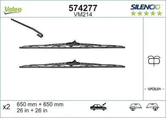 Lamă ștergător Valeo