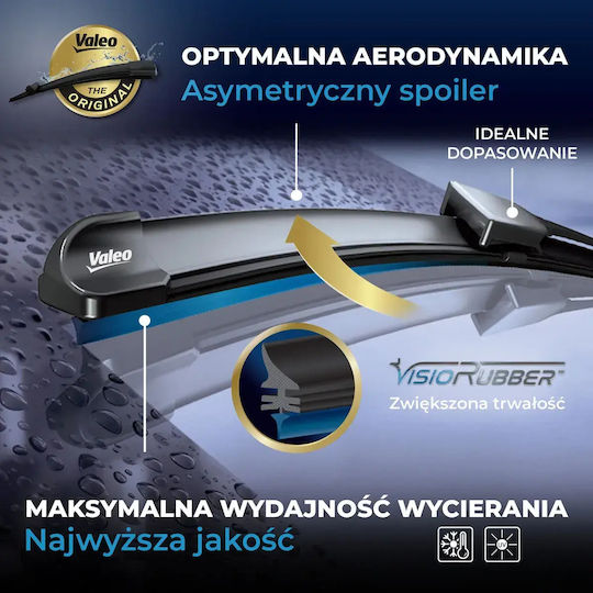 Valeo Lamelă Ștergător Fără Articulații Spoiler Față 2 Buc Vf808 Silencio Xtrm 500mm Mercedes AMG GT SLS AMG