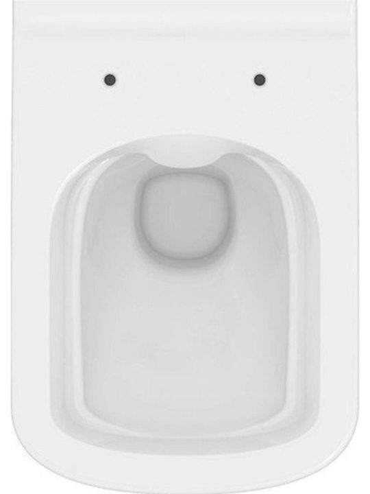 Cersanit Wandhängende Toilette mit Spülung Weiß