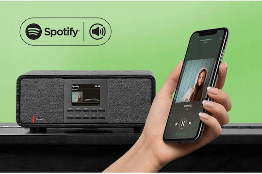 Pinell Supersound 501 Tischplatte Radio Elektrisch DAB mit Bluetooth und USB Schwarz