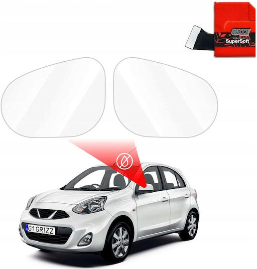 Grizzglass Rainproof Film Mirrors Grizzglass Zerodrop Nissan Micra 2014-2016