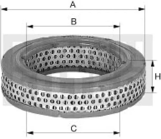 Mann-filter Air Filter Element Case Inner Diameter 144 Mm Outer Diameter 208 Mm Height 102 Mm Filter Insert