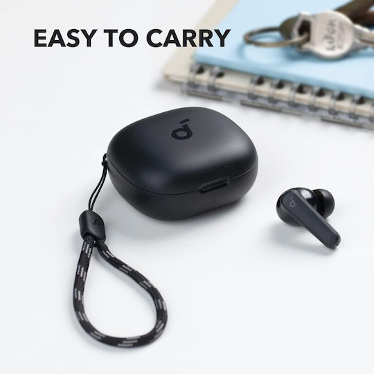Soundcore by Anker P20i In-ear Bluetooth Handsfree Ακουστικά με Αντοχή στον Ιδρώτα και Θήκη Φόρτισης Μαύρα
