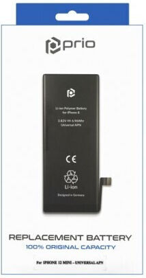 Prio Kompatibler Ersatzakku für iPhone 12 mini