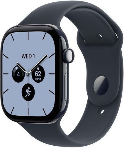 Apple Apple Watch Series 12 Cellular Keramik 43mm Wasserdicht mit Elektrokardiogramm Nachtblau Keramik mit Marineblauem Sportarmband M/L