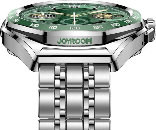 Joyroom Venture Series JR-FV2 Pro Aluminum Waterproof Smartwatch with Heart Rate Monitor (Silver)