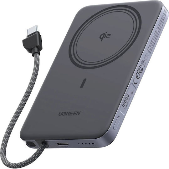 Ugreen PB570 MagSafe Qi2 Външна батерия 10000mAh 30W Черна