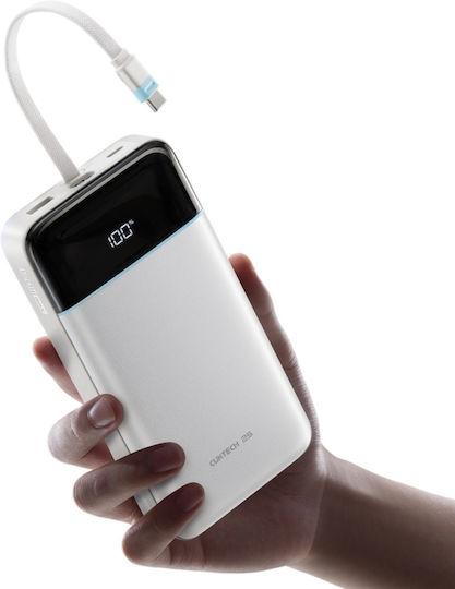 Cuktech Power Bank 25000mAh 120W mit USB-A Ausgangsanschlüsse und USB-C Ausgangsanschlüsse Weiß