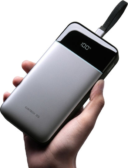 Cuktech Power Bank 25000mAh 120W cu Port USB-A și Port USB-C Gri
