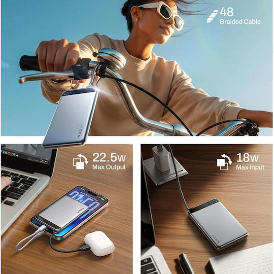 Lisen Power Bank 10000mAh 22.5W Grau