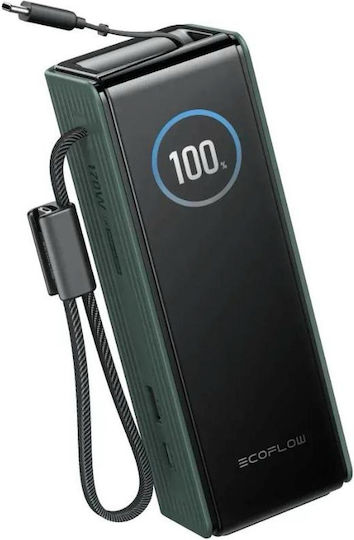 EcoFlow Rapid Power Bank 25000mAh 170W με Θύρα USB-A και Θύρα USB-C Power Delivery / PPS Πράσινο