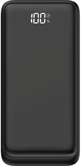 Musthavz MHPWRPD20A004BLK Външна Батерия 20000mAh 20W с 2 USB-A Изходни Порта и USB-C Изходен Порт Power Delivery Черна
