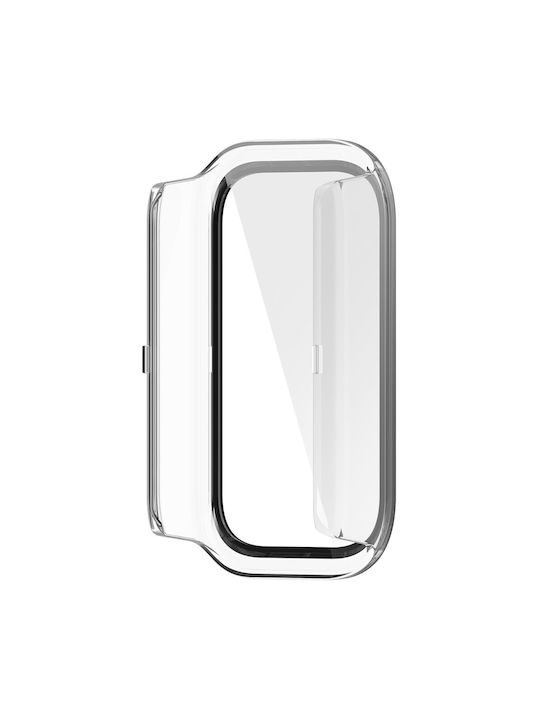 Kunststoff Hülle mit gehärtetem Glas in Transparenter Farbe für Xiaomi Smart Band 9 Active / Redmi Band 3