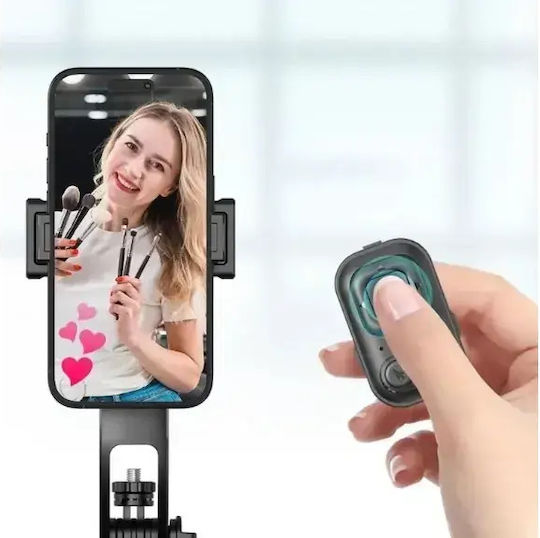 Devia ES086 C17 AI Face Tracking Selfie Stick Cell Phone Tripod Bluetooth Black