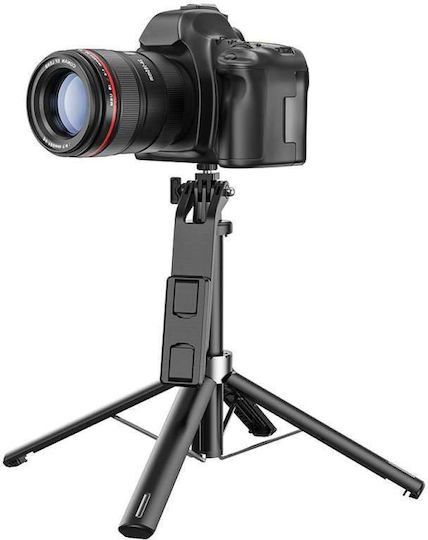 Hoco K21 Selfie Stick Τρίποδο Κινητού Bluetooth Μαύρο
