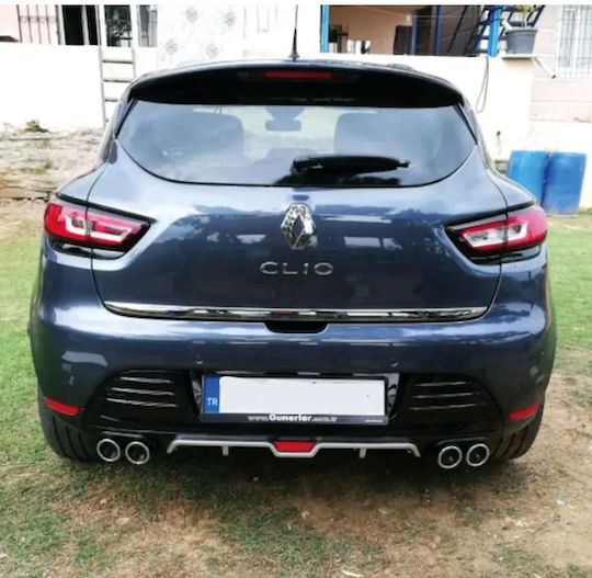 Rear Bumper Diffuser Universal Silver Black