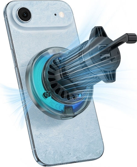 Acefast Car Mobile Mount 4.7" - 6.9" with Magnet & Wireless Charging 25W Grey