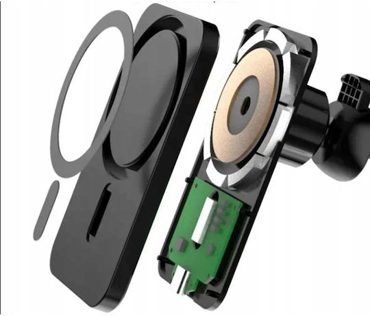 Vega Ecobox Charger Kabelloses Ladegerät 15W Auto-Halterung Schwarz Magsafe iPhone/Android
