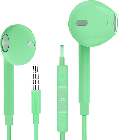 Lw-e47 In-ear Handsfree Headphones with Connector 3.5mm Green
