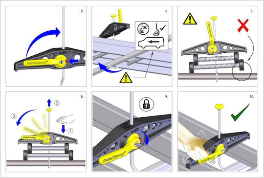 Autodachträgergurte Rhino Treppentransport-Stabilisierungssystem 2Stück