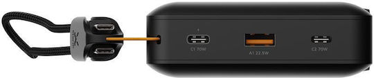 Xtorm NextGen Baterie externă 45000mAh 70W cu Port USB-A și 2 Porturi USB-C Midnight Black