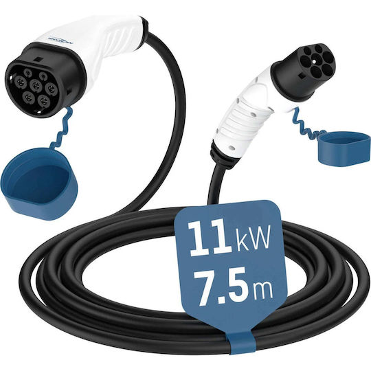 Ansmann Трифазен Кабел За Зареждане На Електрически Автомобили 11kW Тип 2 - Тип 2