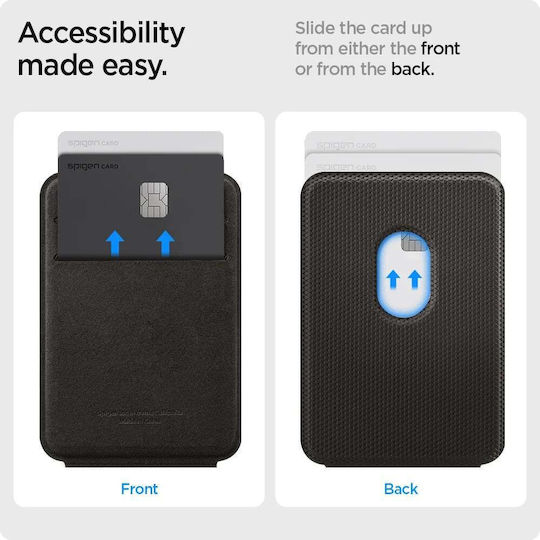 Spigen Husă Autocolantă Pentru Carduri Smart Fold Wallet Gunmetal