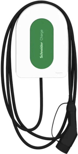 Schneider Electric Încărcător Montat Pe Perete Trei Faze 11kW Cu Cablu Încorporat 5m Tipul 2 (EVH5A11N2C5)