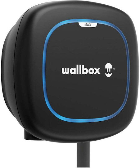 Wallbox Pulsar Max Montat Pe Perete Trei Faze Încărcător Pentru Mașini Electrice 22kW Cu Cablu Încorporat 7m Tipul 2 (PLP4-M-2-4-9-002)