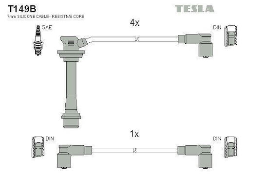 Set Zündkerzenkabel Für Toyota Corolla 1.6 Gti 16v 87->92 T149b-356