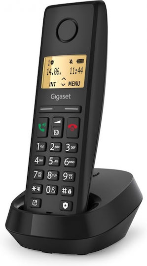 Gigaset Pure 200 Cordless Phone with Greek Menu Black