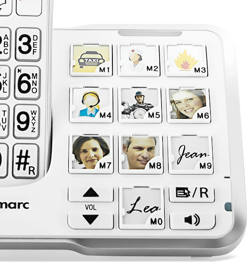Geemarc Amplidect 595-2 Schnurloses Telefon Weiß