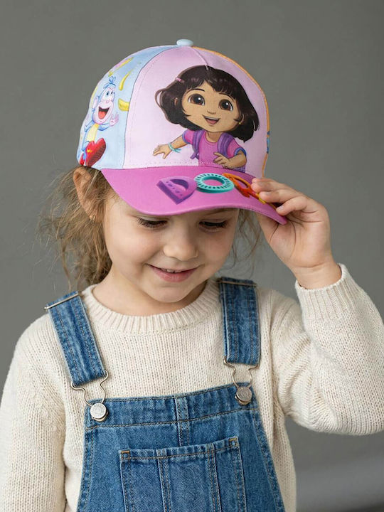 Cerda Kinderhut Stoff Dora Mehrfarbig