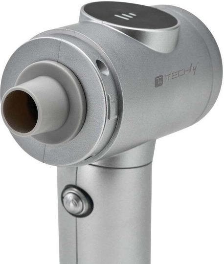 Techly Car Handheld Vacuum & Blower 2 in 1 Rechargeable 5V 100W Silver