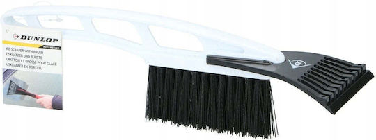 Dunlop Car Ice Scraper With Brush 31cm Yellow
