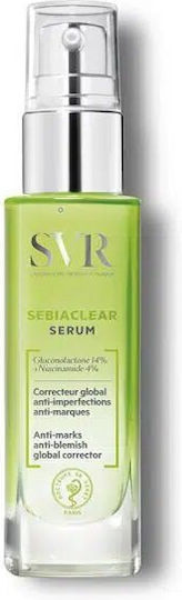 SVR Laboratoire Sebiaclear [AZ] Ampoule Flash Ορός Προσώπου με 15% Αζελαϊκό Οξύ κατά των Ατελειών για Δέρμα με Τάση Ακμής 30ml