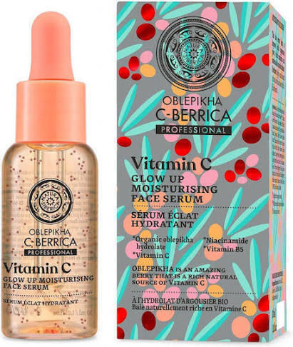 Oblepikha C-berrica Professional Moisturizing & Anti-aging Serum Face with Vitamin C & Niacinamide for Detoxification & Radiance 30ml
