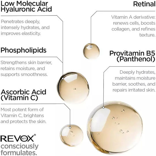 Revox Just Retinal Anti-Aging Serum für das Gesicht mit Retinal und Panthenol 30ml