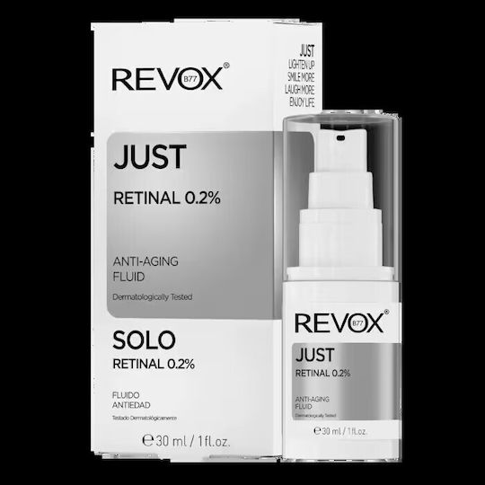 Revox B77 Just Retinal 0.2% Αντιγηραντικό Serum Προσώπου με Ρετινάλη & Πανθενόλη 30ml
