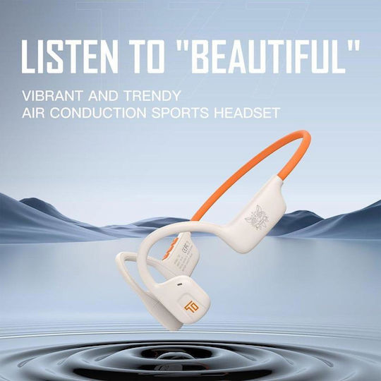 T37 Open Ear Bluetooth Handsfree Earphones White