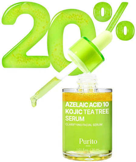 Azelaic Acid 10 Kojic Tea Tree Serum Face for Whitening & Acne 30ml