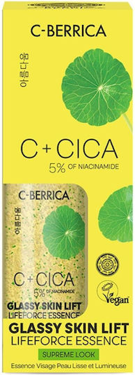 C+Cica C-Berrica Glassy Skin Lift Soothing & Moisturizing Essence Face with Vitamin C & Niacinamide for Detoxification & Radiance 50ml