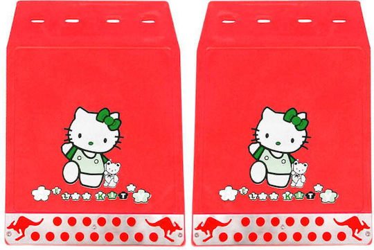 Autoline Apărători de noroi pentru mașini 11096 Hello Kitty Galben 35x25cm 2buc