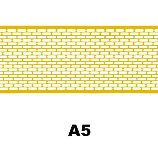 Decorative Car Grill 120cm x 20cm Yellow