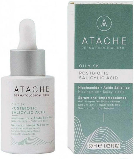 Atache Oily SK Postbiotic Salicylic Acid Soothing Face Serum with Salicylic Acid for Detoxifying & Blemishes 30ml